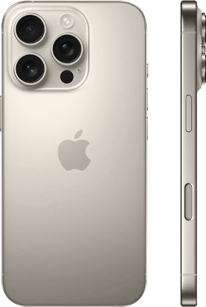 iPhone 16 Pro Max 256GB Natural Titanium e-sim Б/В боковий вид