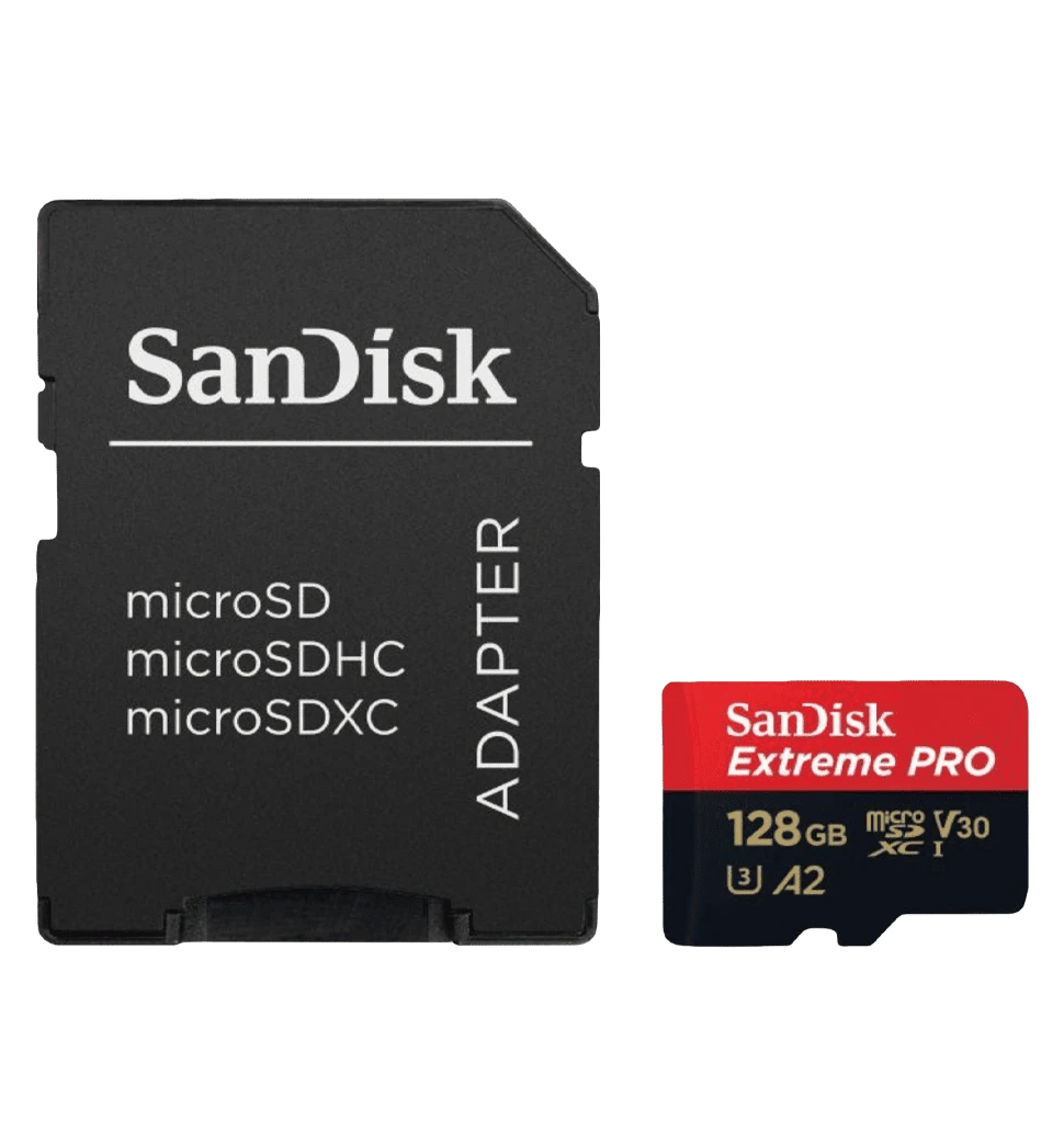 Карта пам'яті SanDisk Extreme Pro microSDXC 128GB UHS-I U3 + SD адаптер (SDSQXCD-128G-GN6MA) вид накопичувача