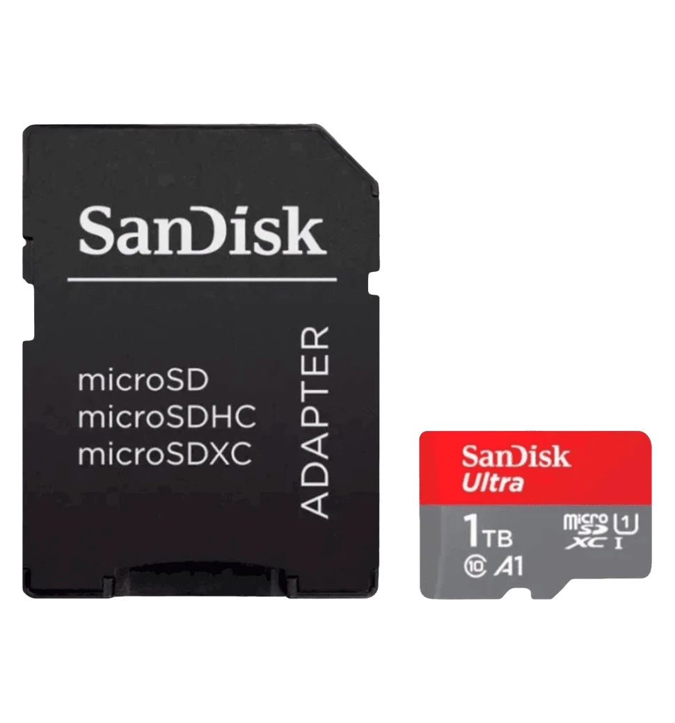 Карта пам'яті SanDisk microSDXC 1TB UHS-I V30 Class 10 Ultra A1 W150MB/s + SD-адаптер (SDSQUAC-1T00-GN6MA) вид накопичувача