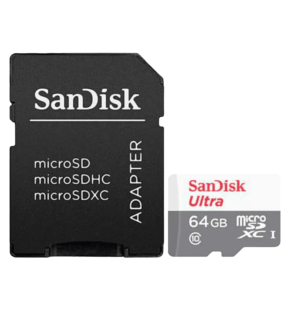 Карта пам'яті SanDisk MicroSDXC 64GB UHS-I Class 10 Ultra + SD adapter (SDSQUNR-064G-GN3MA) вид накопичувача