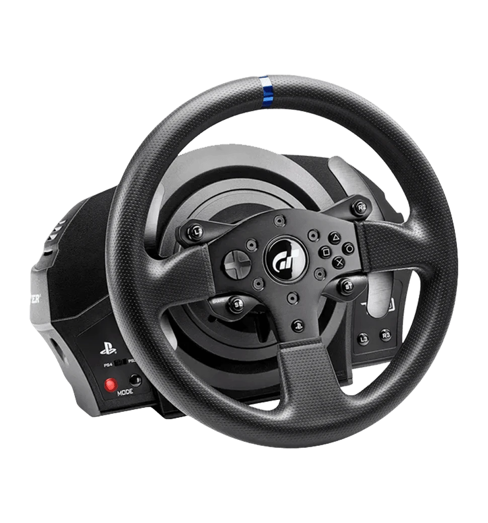 Кермо і педалі Thrustmaster T300 RS GT Edition Офіційна ліцензія Sony, PC/PS4/ PS3/PS5 лівий боковий вид