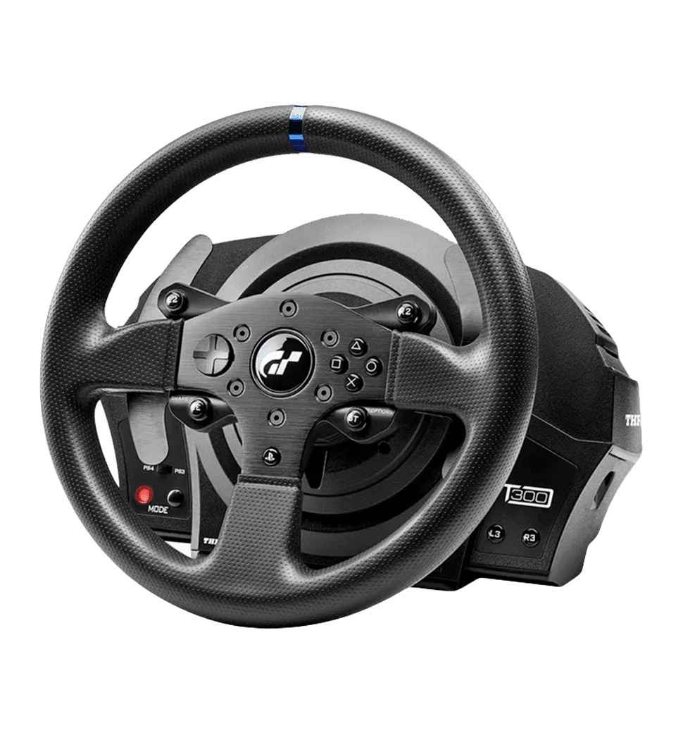 Кермо і педалі Thrustmaster T300 RS GT Edition Офіційна ліцензія Sony, PC/PS4/ PS3/PS5 правий боковий вид