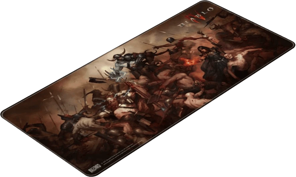 Килимок для миші DIABLO IV Heroes mousepad, XL (Діабло) боковий вид