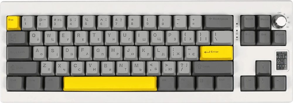 Клавіатура механічна бездротова EPOMAKER Shadow-X Mulan White (SHX-W-M) головне