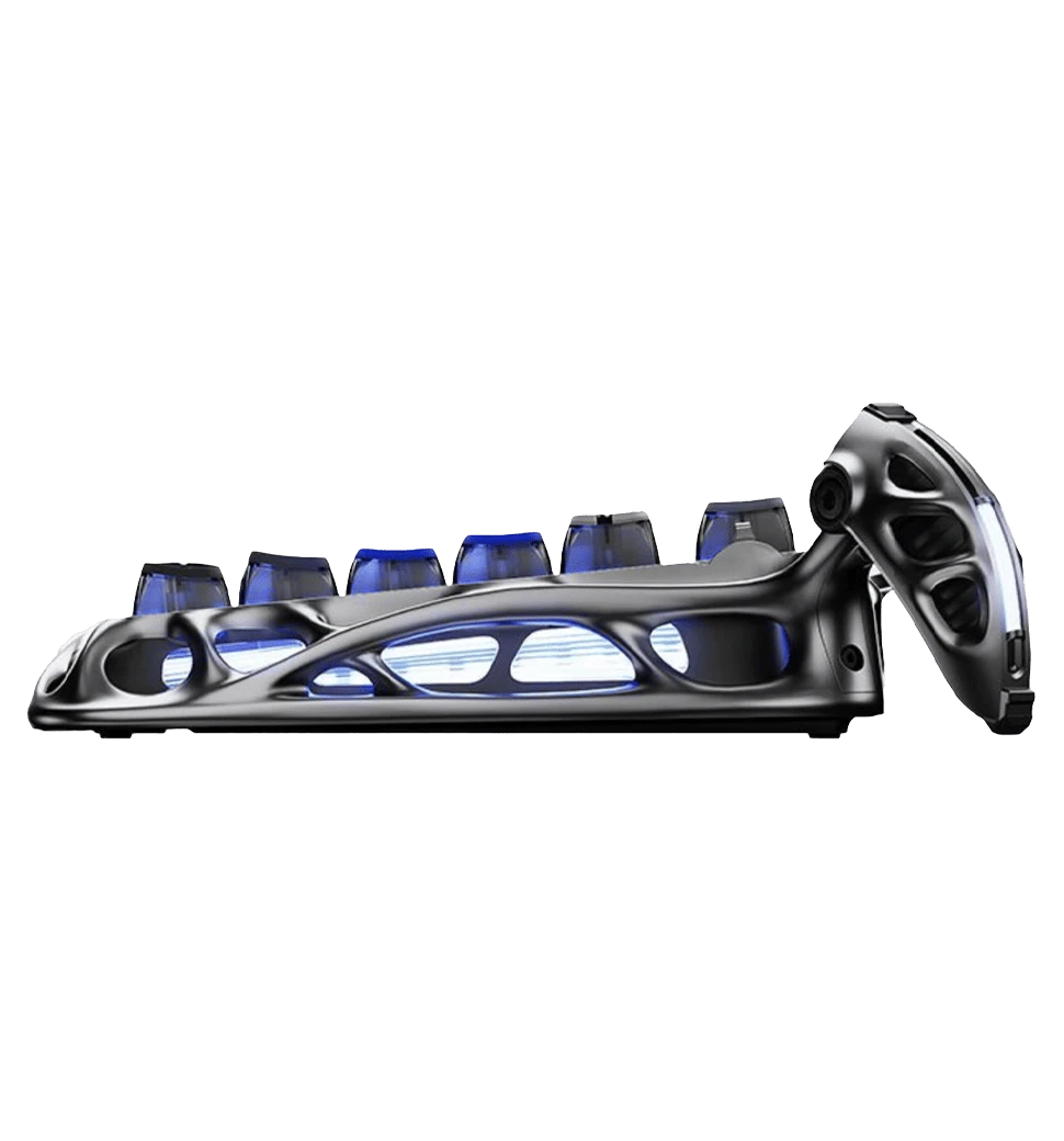 Клавиатура механическая GravaStar Mercury K1 Pro 80keys x Kailh Speedy Mint Interstellar Silver 2