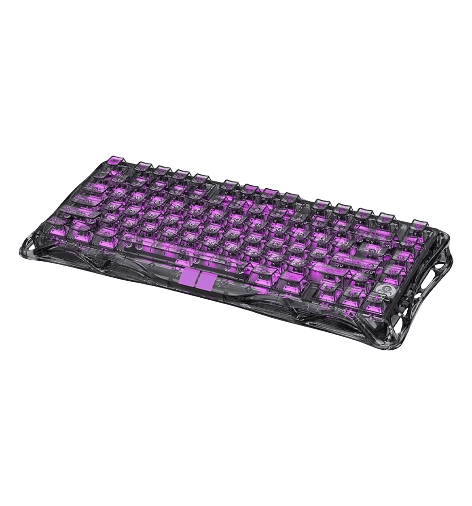 Клавіатура механічна GravaStar Mercury V75 Lite 80keys Magnetic Blackcore USB-A RGB Transparent Black 3