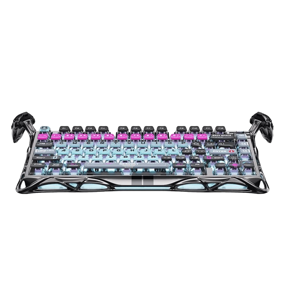 Клавіатура механічна GravaStar Mercury V75 Pro 80keys Magnetic Jade Gaming 8K USB-A RGB Cyberpunk 3