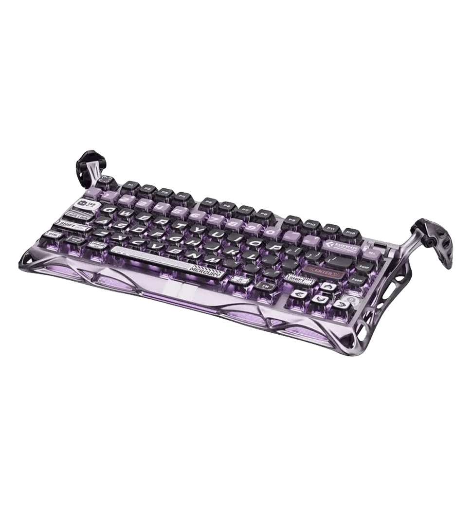 Клавіатура механічна GravaStar Mercury V75 Pro 80keys Magnetic Jade Gaming 8K USB-A RGB Iron Purple 2