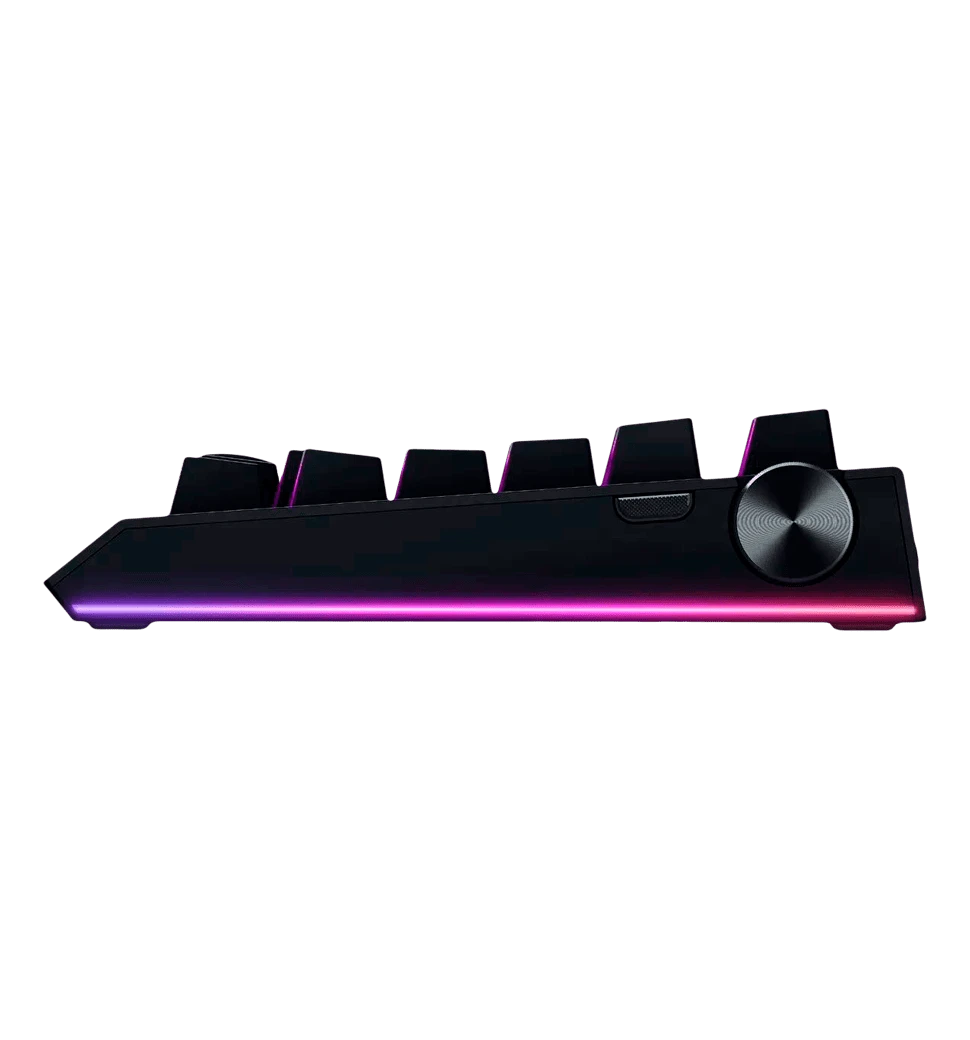 Клавіатура механічна RAZER BlackWidow V4 Pro 75%, ANSI, Black (RZ03-05130100-R3M1) боковий