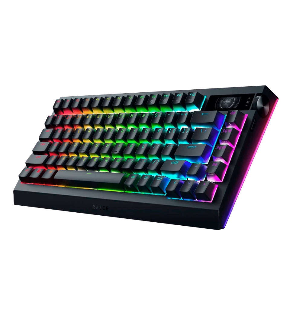 Клавіатура механічна RAZER BlackWidow V4 Pro 75%, ANSI, Black (RZ03-05130100-R3M1) боковий лівий