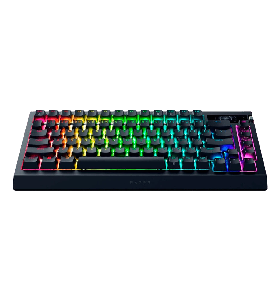 Клавіатура механічна RAZER BlackWidow V4 Pro 75%, ANSI, Black (RZ03-05130100-R3M1) вид спереду