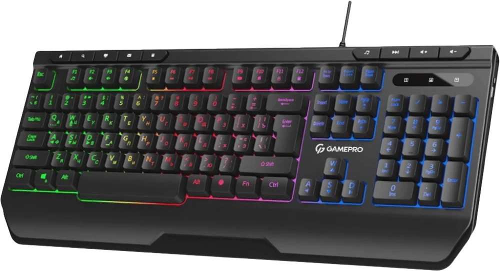Клавіатура проводна GamePro GK550 боковий вид