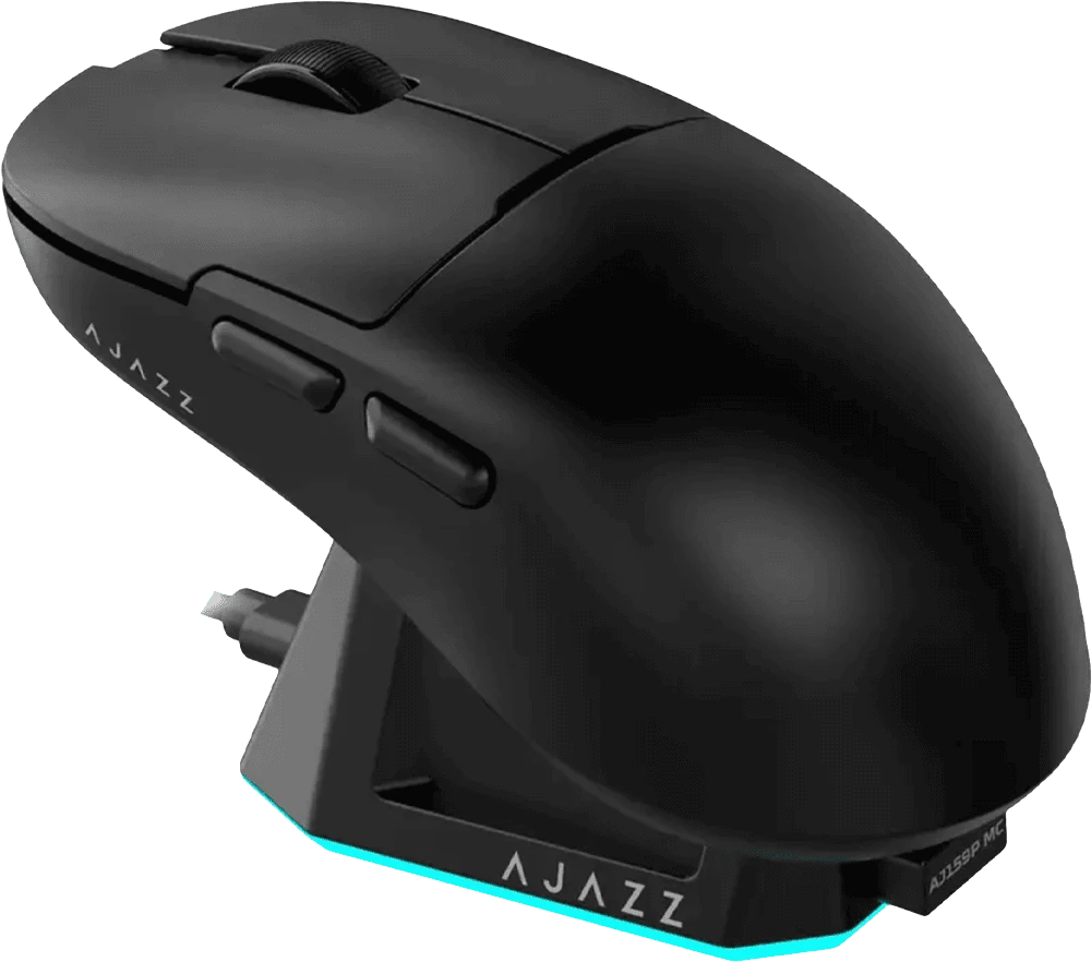 Комп'ютерна миша Ajazz AJ159P MC Black боковий вид