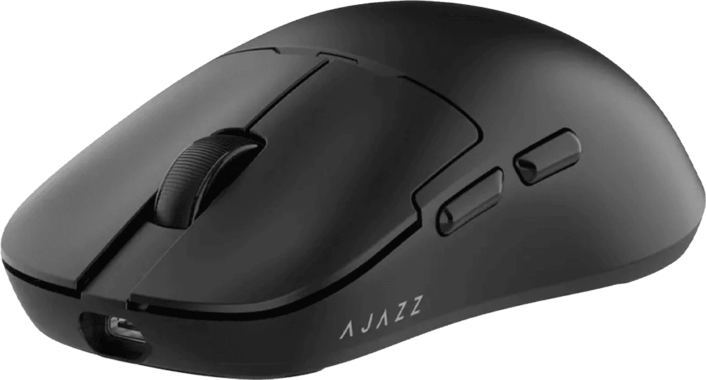 Комп'ютерна миша Ajazz AJ159P MC Black вид зблизька