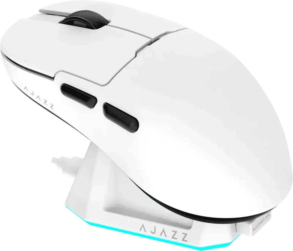 Комп'ютерна миша Ajazz AJ159P MC White боковий вид