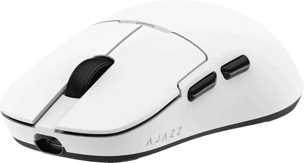 Комп'ютерна миша Ajazz AJ159P MC White вид зблизька