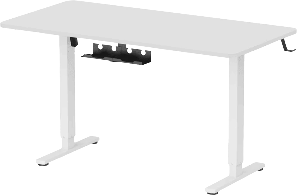 Комп’ютерний стіл з електрорегулюванням висоти Officepro ODE1470W вид під кутом