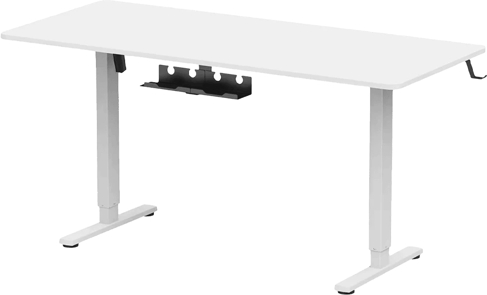 Комп’ютерний стіл з електрорегулюванням висоти Officepro ODE1670W вид під кутом