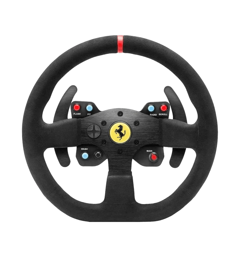 Комплект (кермо, педалі) Thrustmaster T300 Ferrari Integral RW Alcantara edition Black (4160652) передній вид