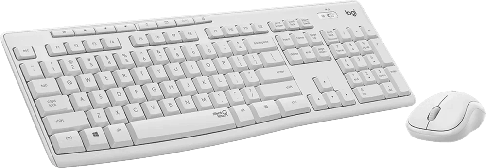 Комплект LOGITECH MK295 Silent Wireless Combo - Off White передній