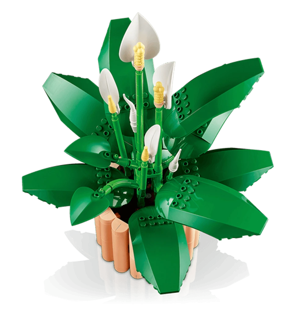 Конструктор LEGO Botanicals Спатифілум боковий вид