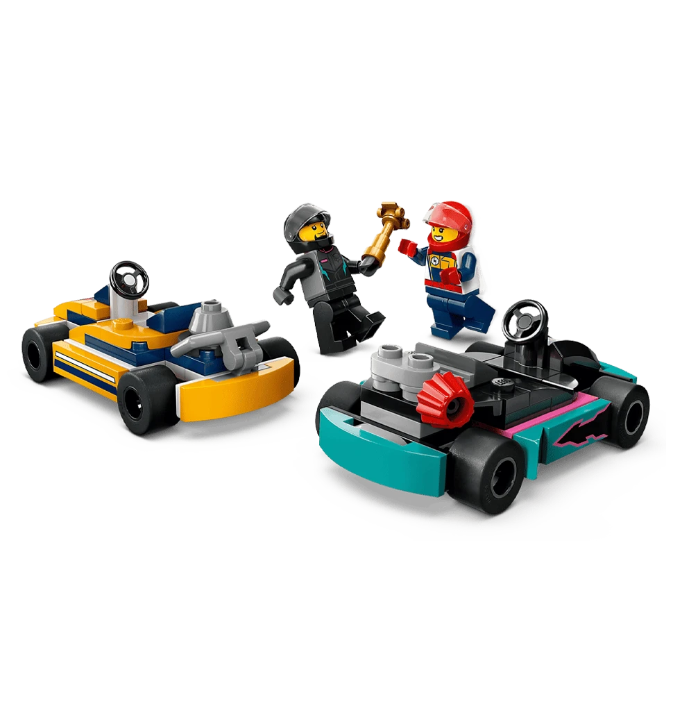 Конструктор LEGO City Картинг і гонщики боковий вид