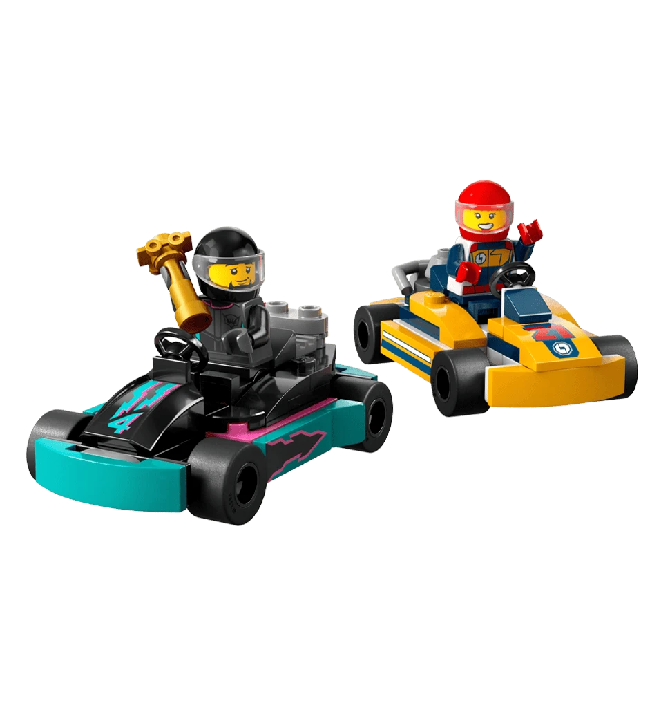 Конструктор LEGO City Картинг і гонщики передній вид