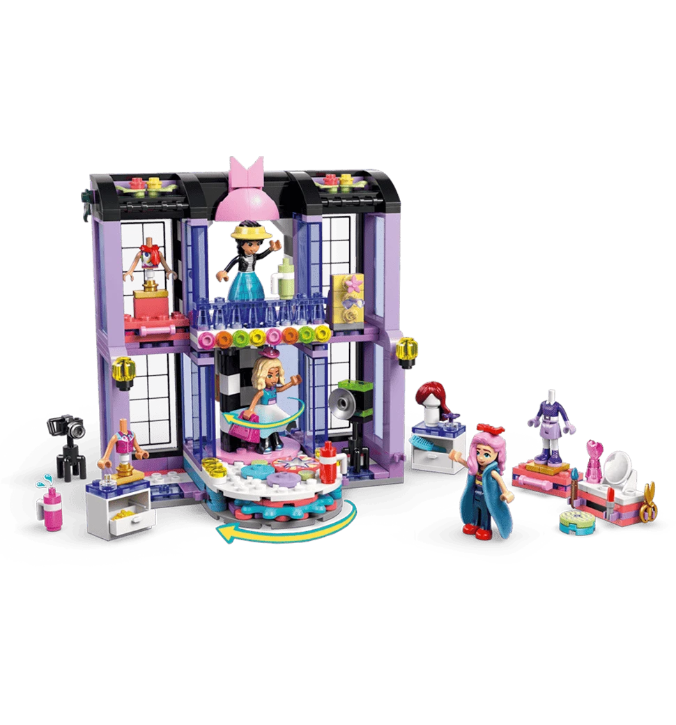 Конструктор LEGO Friends Модний показ у Хартлейк-Сіті фото зсередини