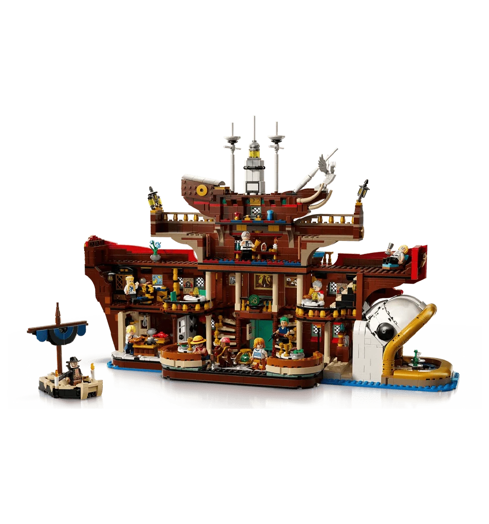 Конструктор LEGO ONE PIECE Плавучий ресторан «Бараті» фото в процесі гри