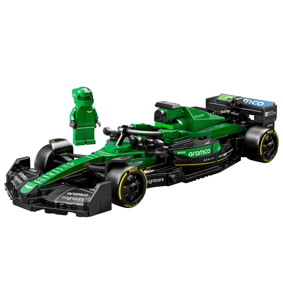 Конструктор LEGO Speed Champions Автомобіль для перегонів Aston Martin Aramco F1® AMR24 боковий вид