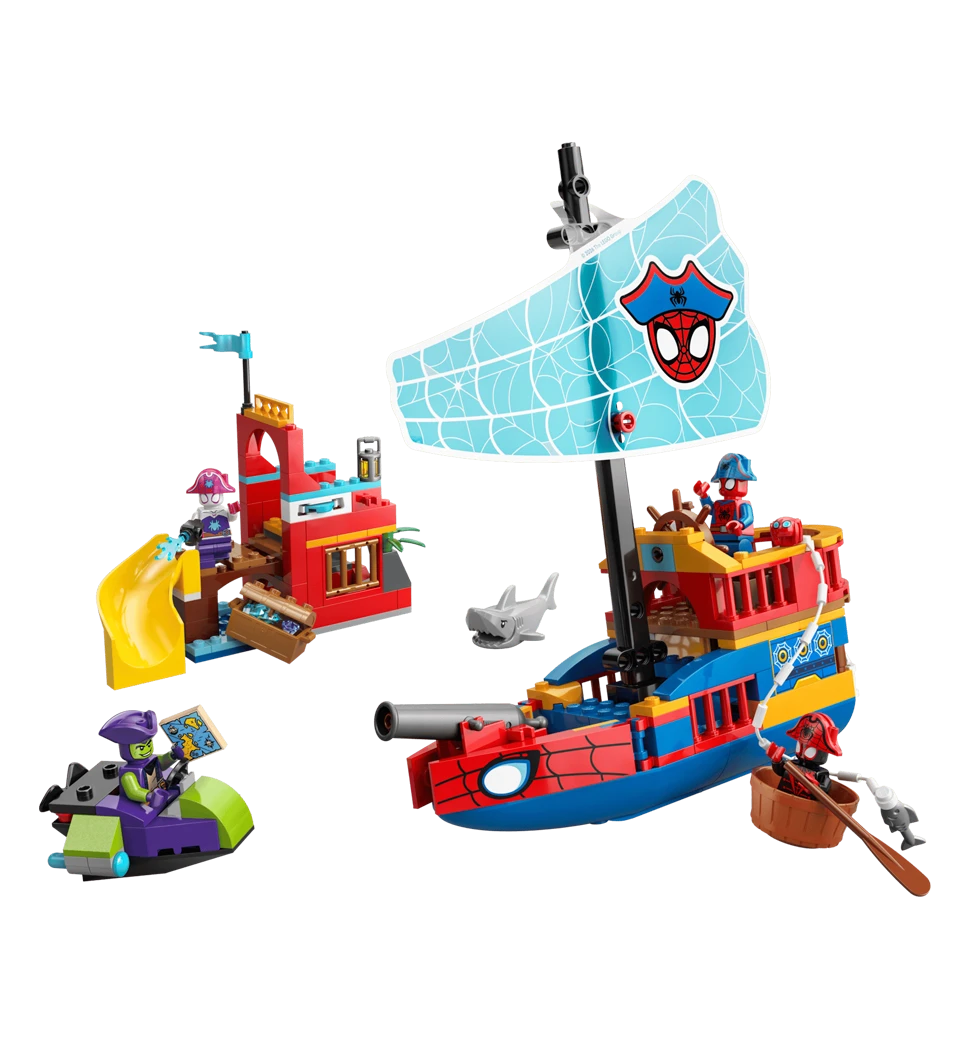 Конструктор LEGO Spidey Піратський корабель команди Павука передній вид