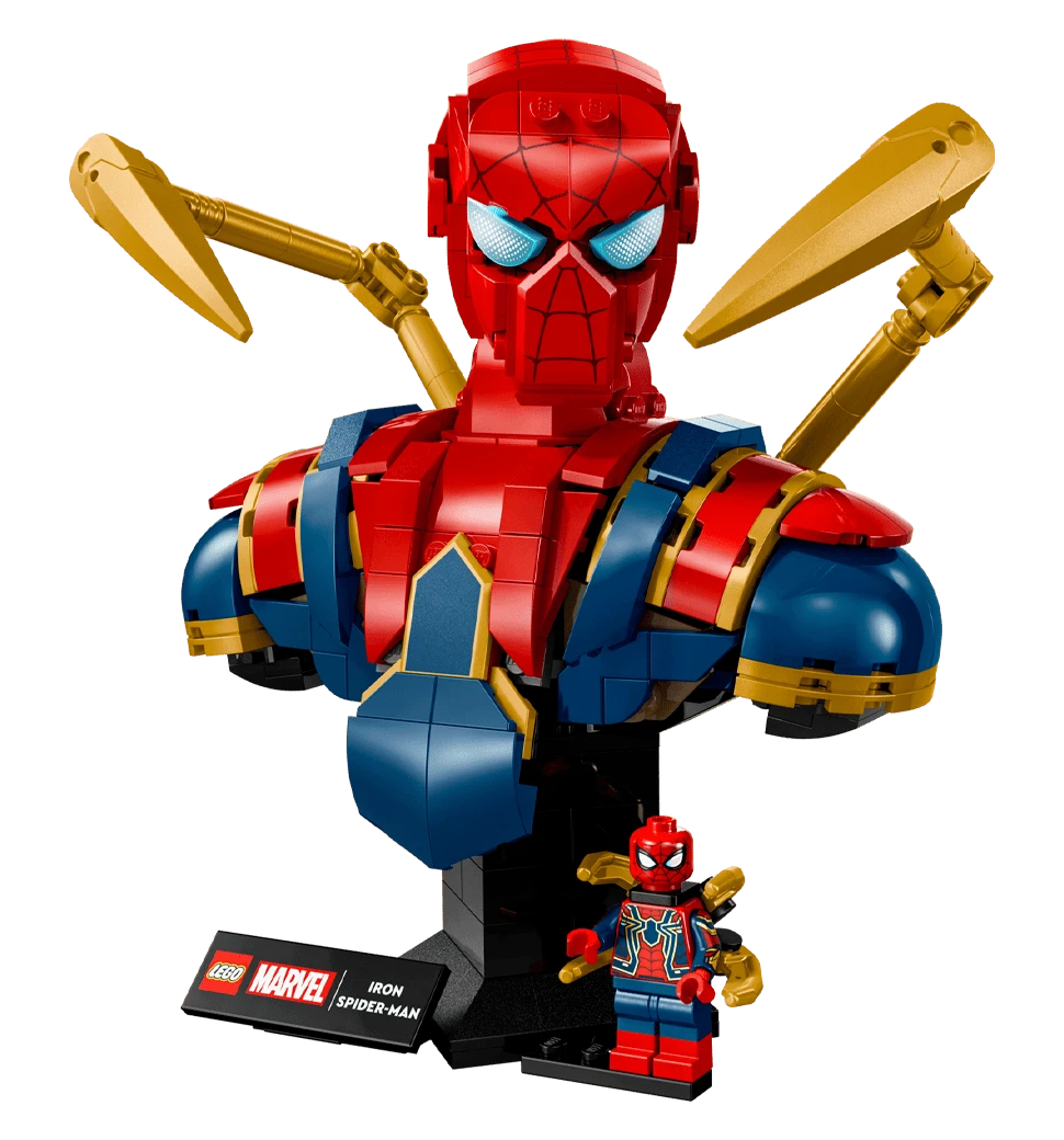 Конструктор LEGO Super Heroes Погруддя Залізної Людини-Павука боковий вид