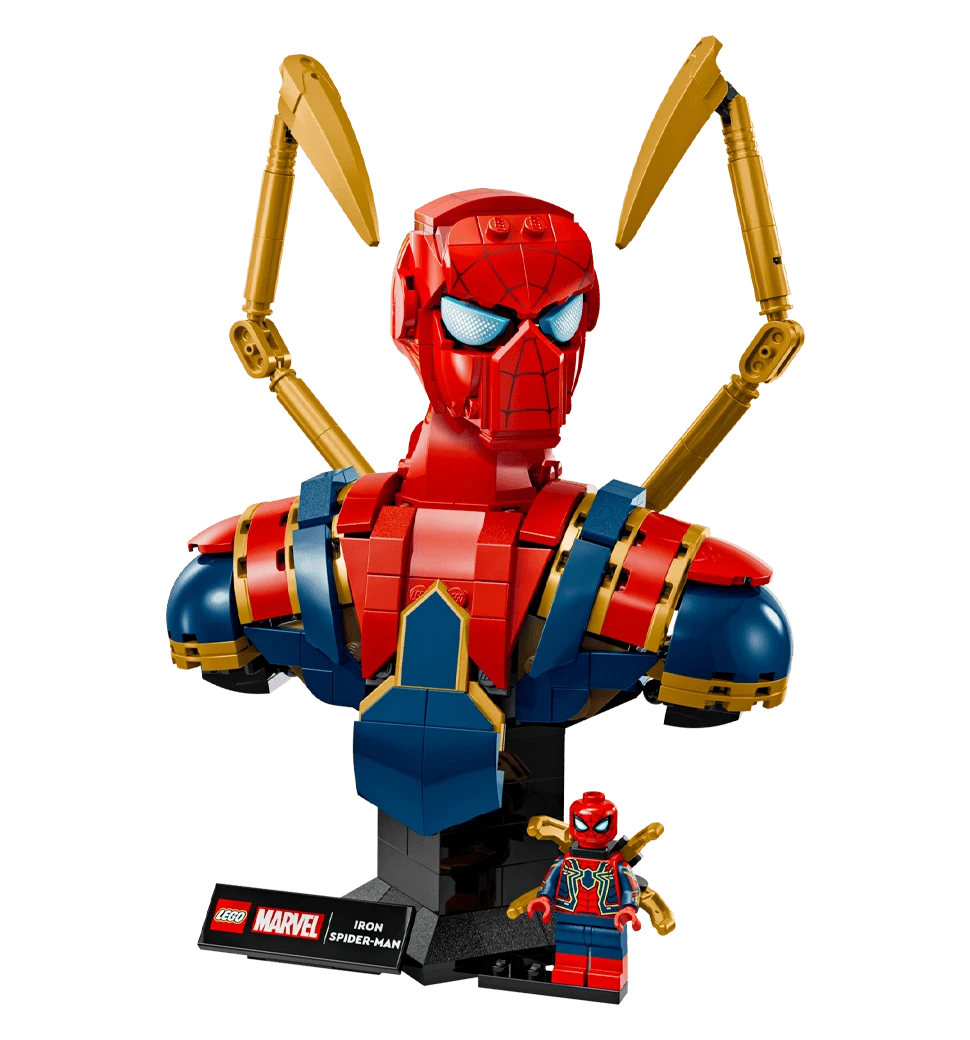 Конструктор LEGO Super Heroes Погруддя Залізної Людини-Павука передній вид