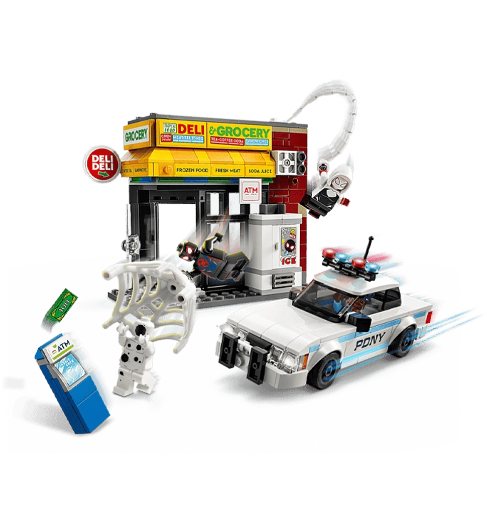 Конструктор LEGO Super Heroes Всесвіт-павук: Майлз Моралес проти Плями передній вид