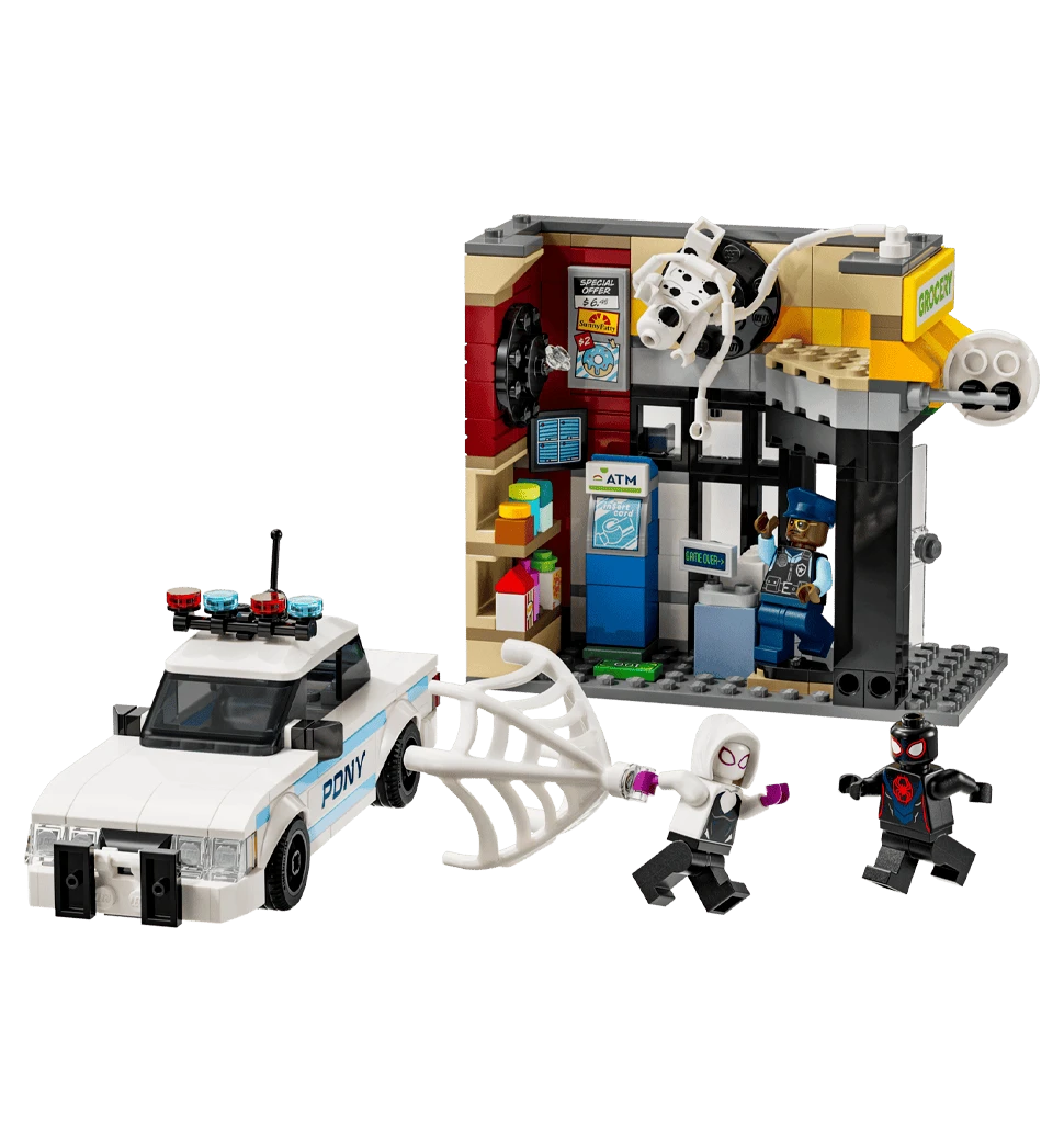 Конструктор LEGO Super Heroes Всесвіт-павук: Майлз Моралес проти Плями фото в середині