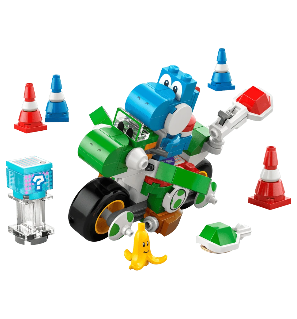 Конструктор LEGO Super Mario Mario Kart – Yoshi Bike передній вид