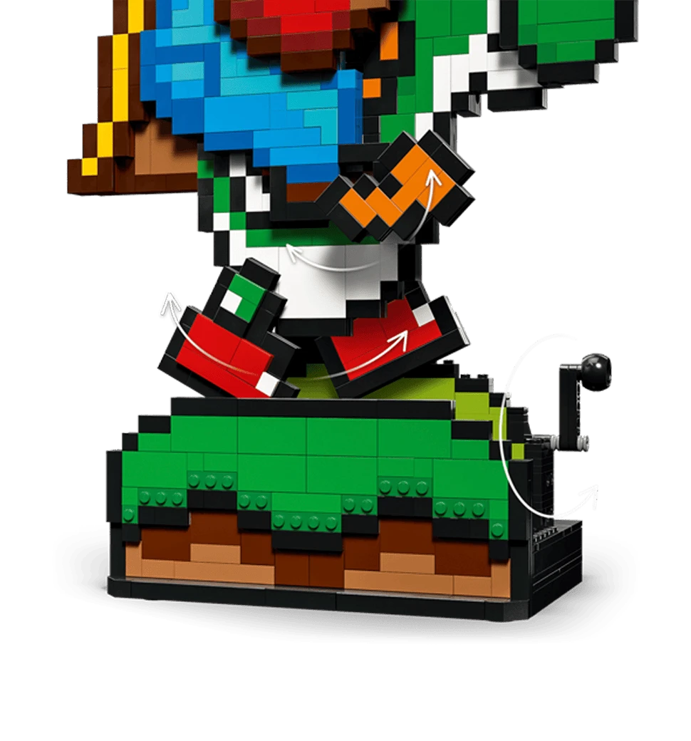 Конструктор LEGO Super Mario World: Маріо і Йоші. боковий вид