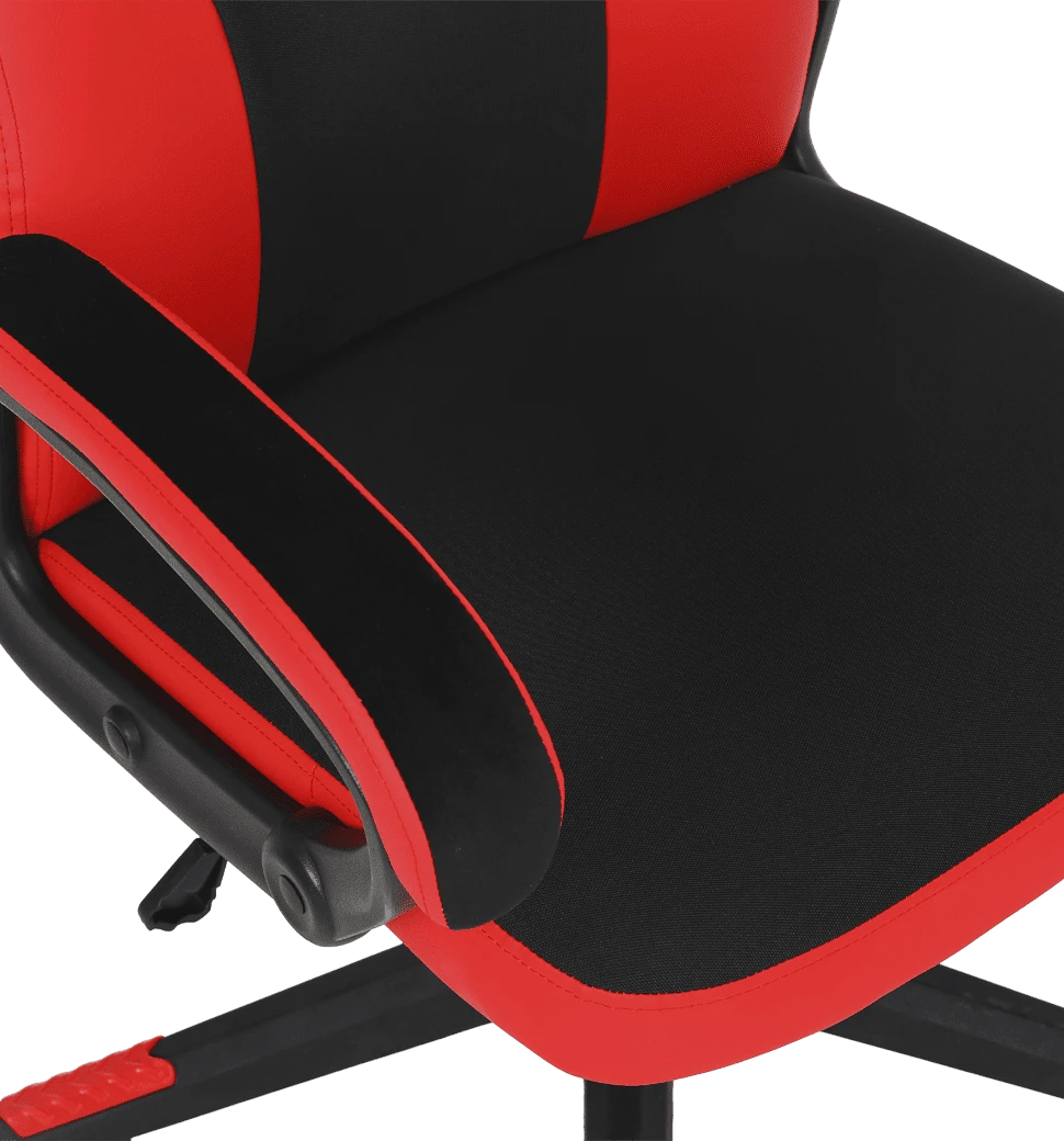 Крісло для геймерів HATOR Flash (HTC-401) Black/Red вид сидіння та підлокітника