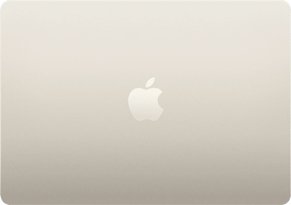 MacBook Air 15" Apple M5/10CPU/10GPU/16GB/1TB SSD/Starlight (MDVE4) вид зверху