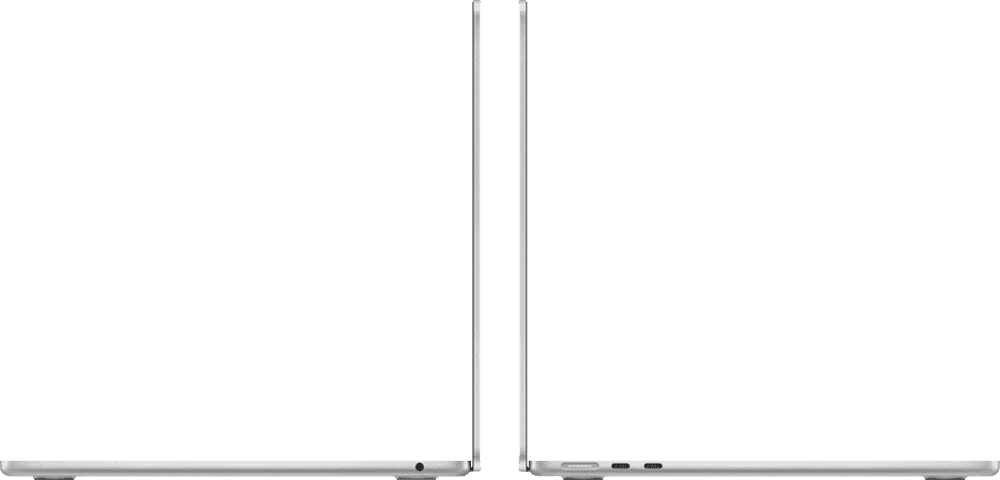 MacBook Air 15" Apple M5/10CPU/10GPU/16GB/512GB SSD/Silver (MDV94) фото збоку