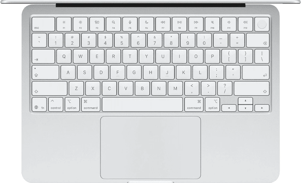 MacBook Neo 256GB Silver (MHFA4) вид клавіатури