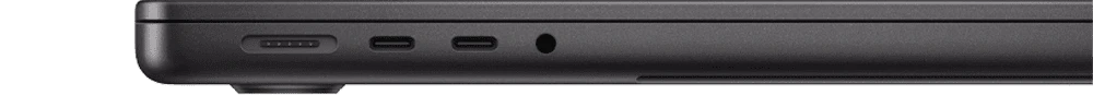 MacBook Pro 16" Apple M5 Pro/18CPU/20GPU/48GB/1TB Space Black 2026 вид інтерфейсів