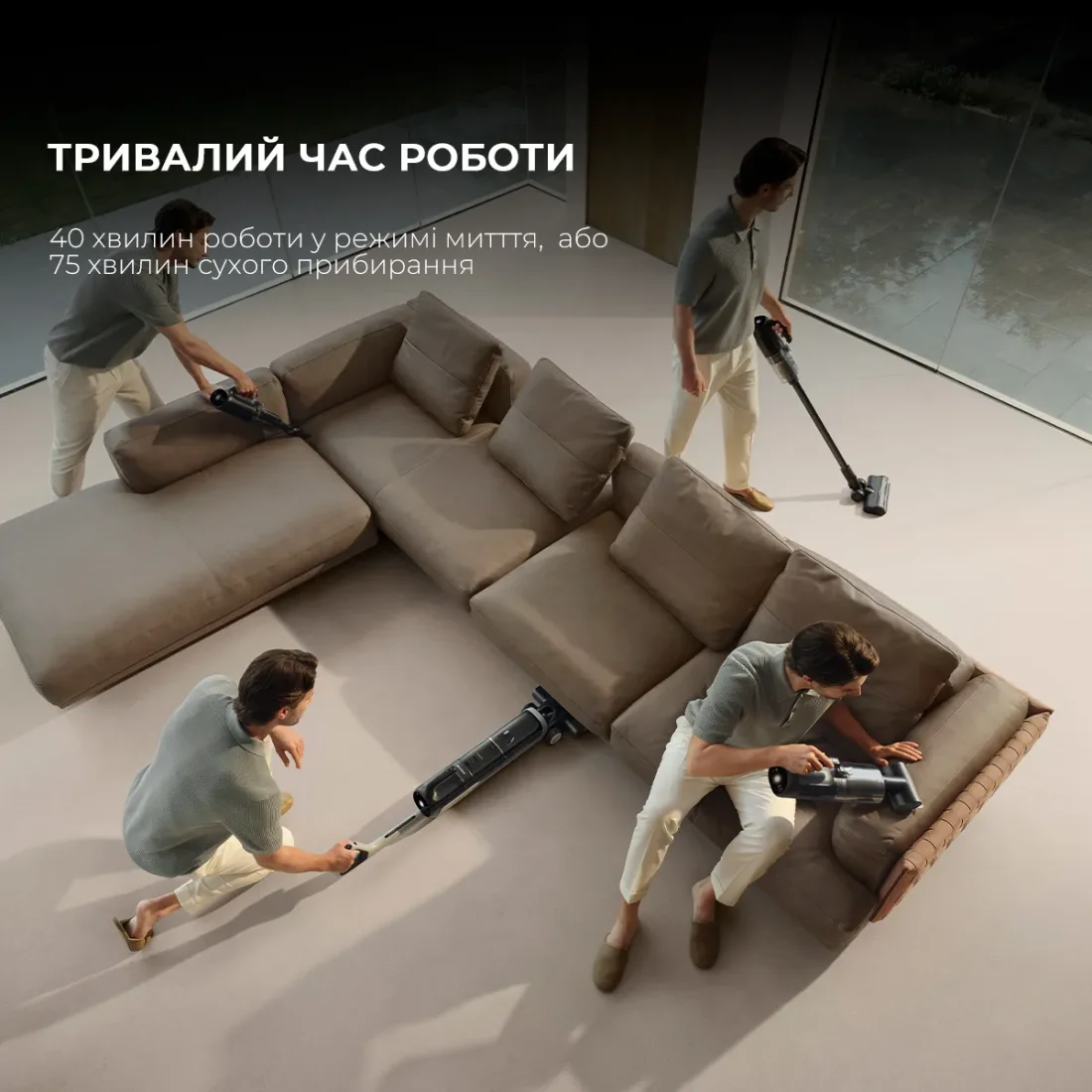 Миючий пилосос Dreame Wet&Dry Vacuum Cleaner H14 DUAL 6