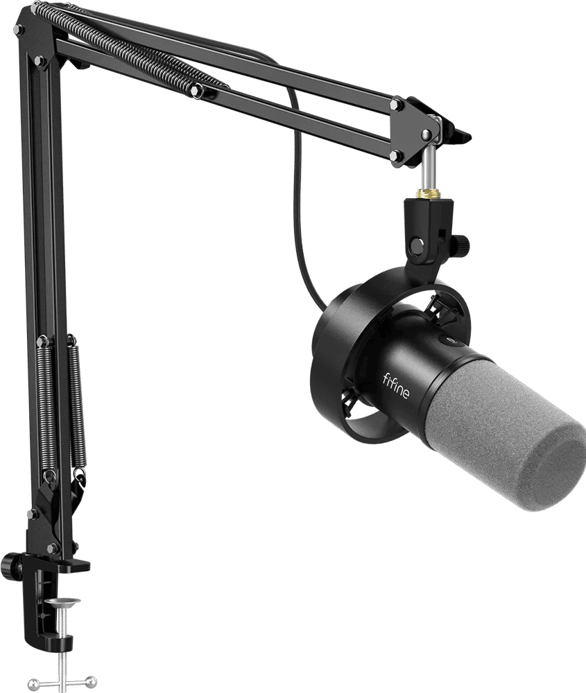 Мікрофон динамічний Fifine K688CT USB/XLR Black фото збоку