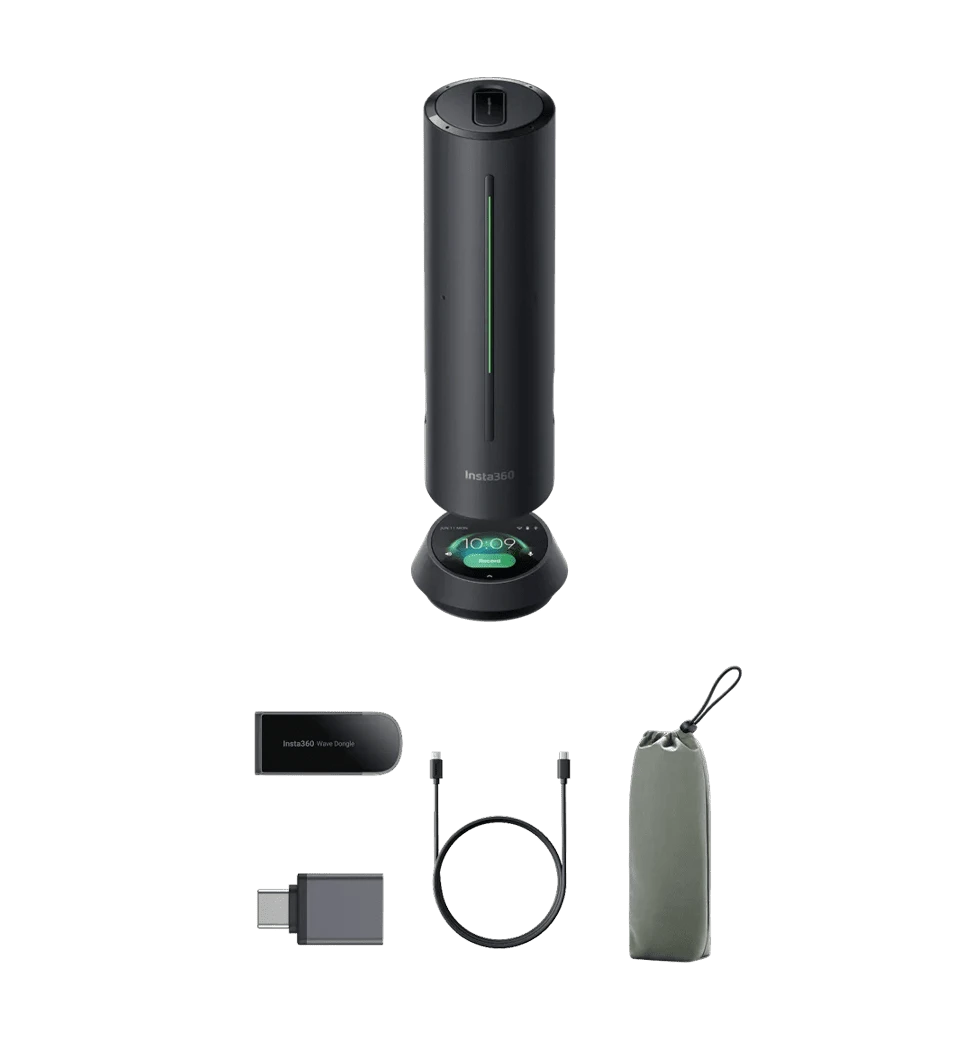 Мікрофон для конференцій Insta360 Wave Graphite Black фото комплектації