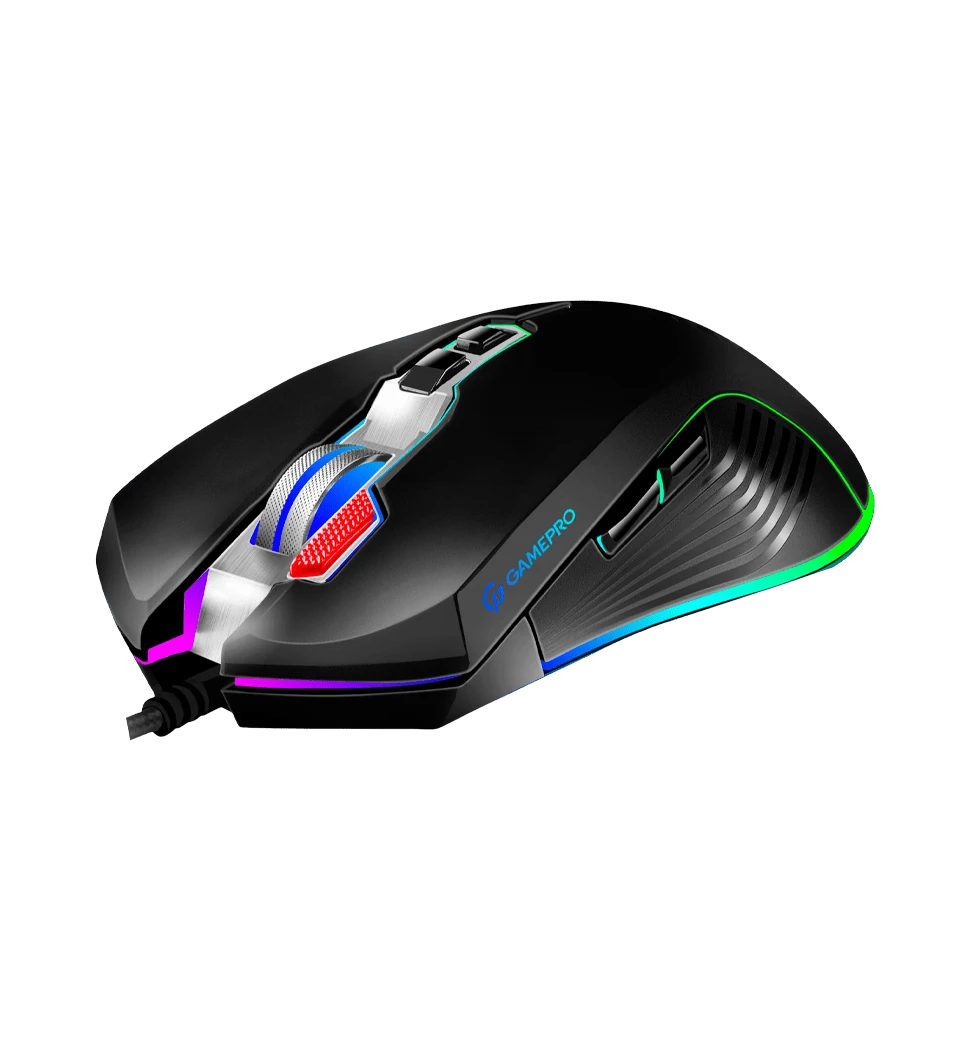 Миша GamePro Phoenix USB Black (GM543) передній вид