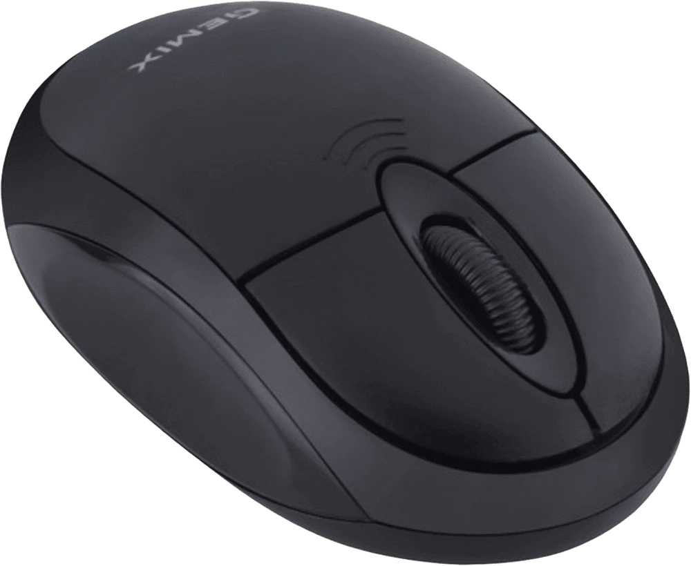 Миша Gemix GM185 Black передній вид