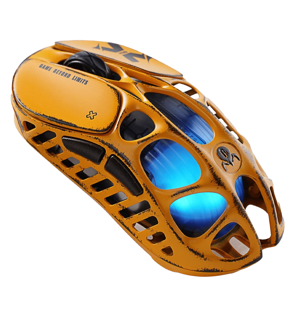 Миша GravaStar Mercury X -A RGB Battle-Worn Yellow 2