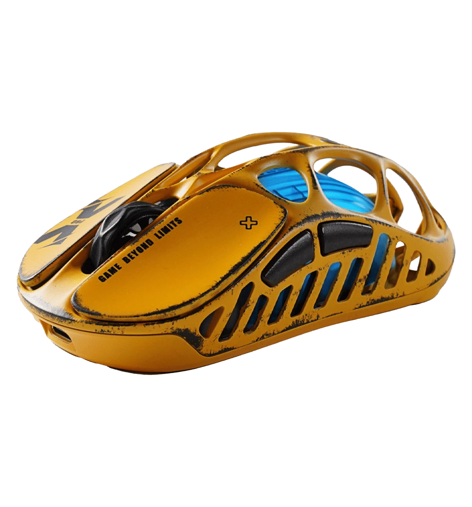 Миша GravaStar Mercury X -A RGB Battle-Worn Yellow 3