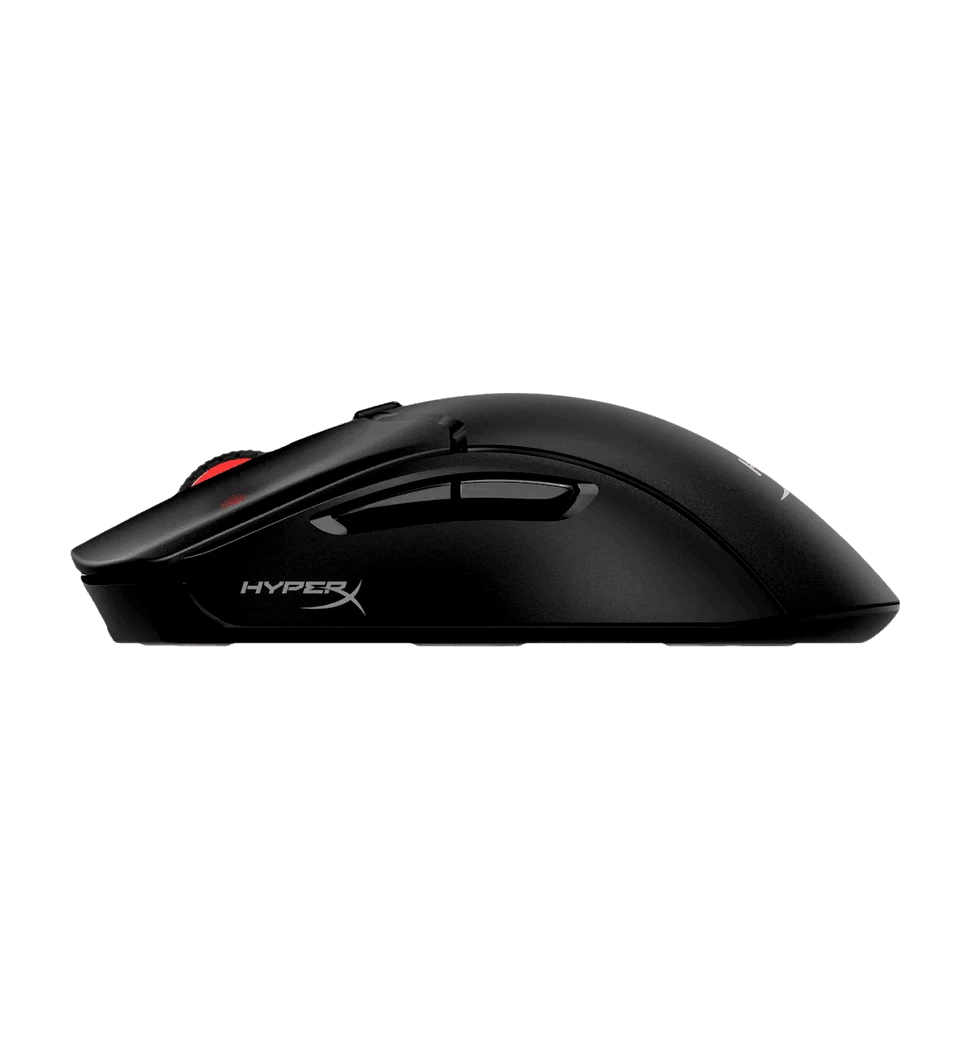Миша HyperX Pulsefire Haste 2, RGB, USB-A/WL/BT, чорний вид бічна грань